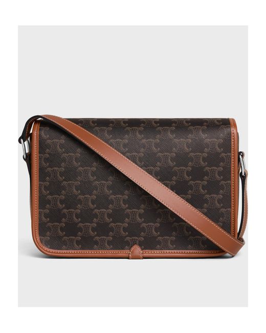 Céline Black Small Folco Messenger for men