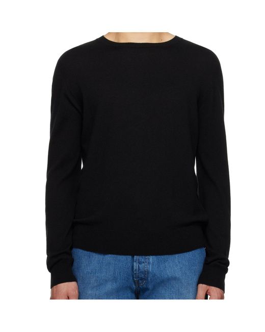The Row Black Rowley Sweater for men