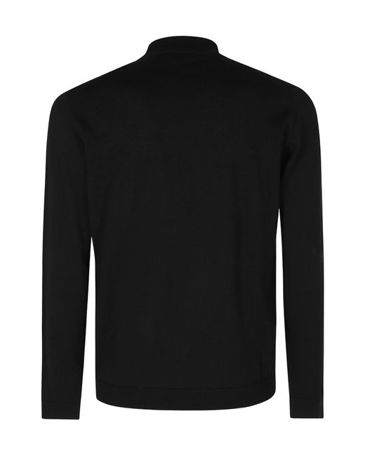 Roberto Collina Black Turtleneck Sweater for men