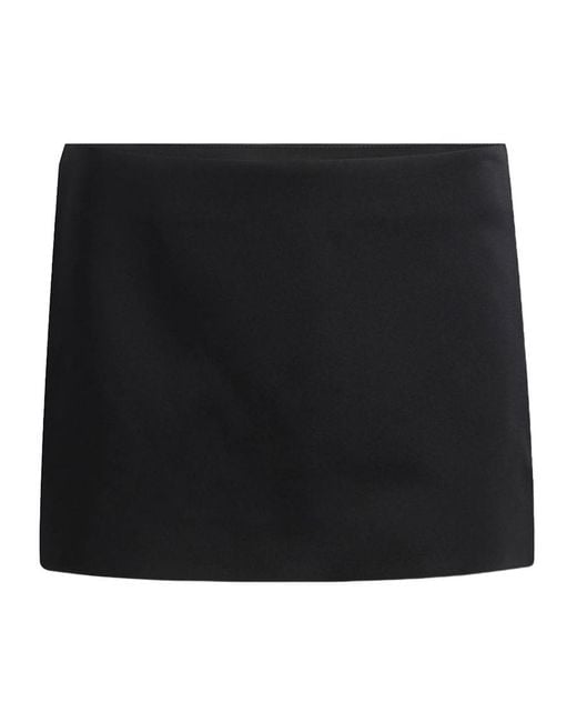 Khaite Black Jett Mini Skirt