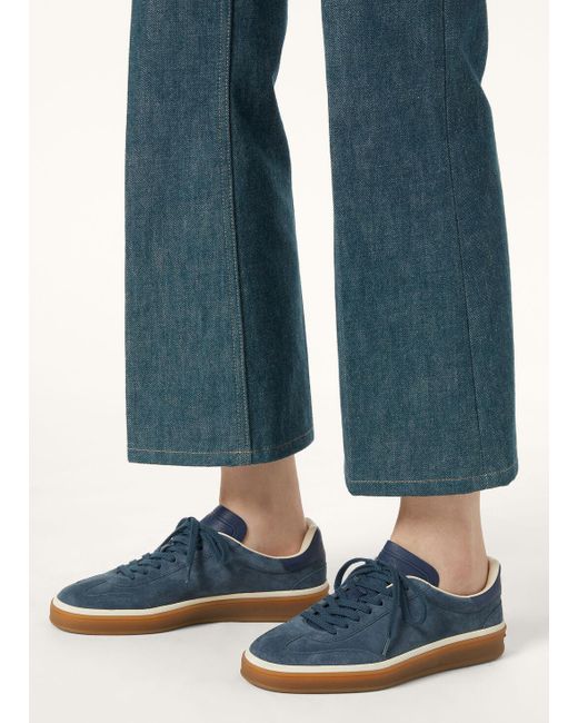 Loro Piana Blue Tennis Walk Sneaker