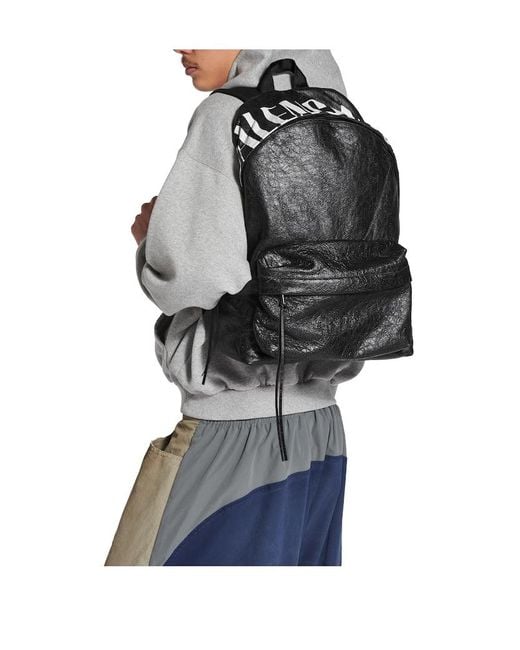 Balenciaga Black Editor Backpack for men
