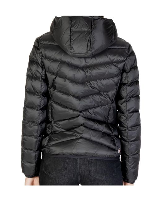 Colmar Black Fur-Trimmed Puffer Jacket