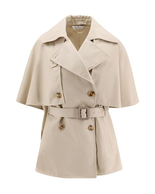 Max Mara Natural Water-Repellent Gabardine Cloak