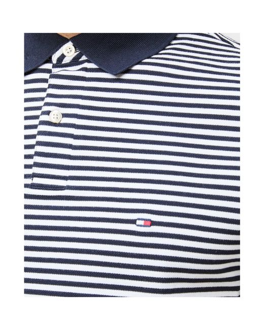 Tommy Hilfiger Blue Logo Short Sleeve Polo Shirt for men