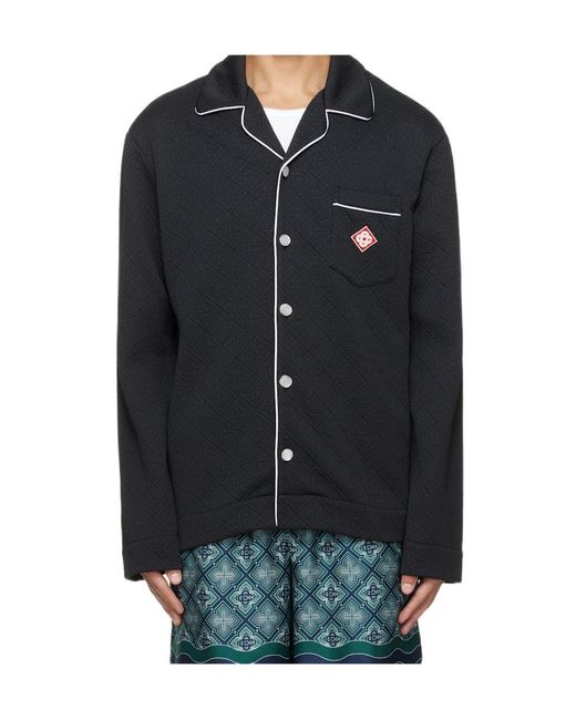 Casablanca Black Long-Sleeved Shirt for men