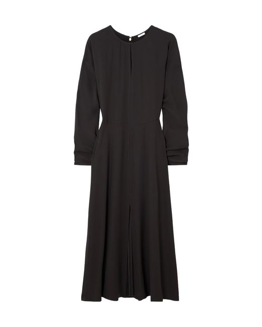 Joseph Black Hills Crepe Midi Dress