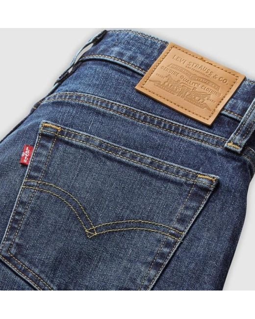 Levi's Blue 728 High Rise Wide Leg Jeans
