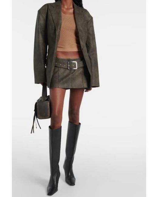 AYA MUSE Black Kaya Faux Leather Jacket