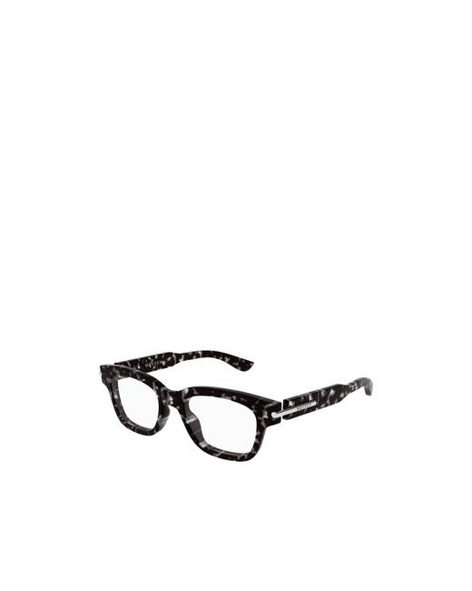 McQueen White Eyewear Rectangular Frame Glasses for men