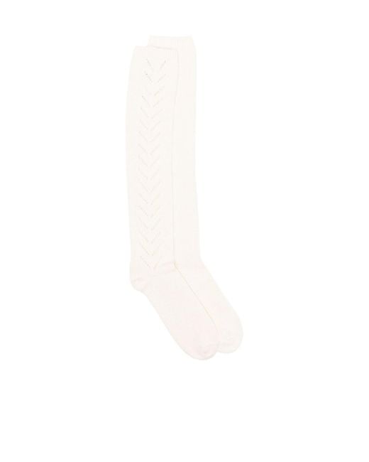 Valentino White Cotton Socks