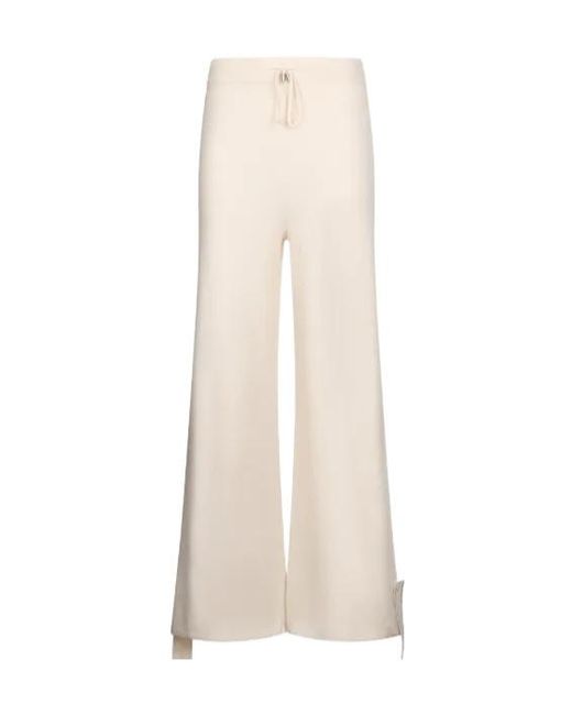 Liu Jo White Drawstring-Waistband Track Pants
