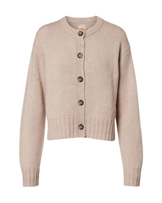 Jardin Des Orangers Natural Wool And Cashmere Cardigan
