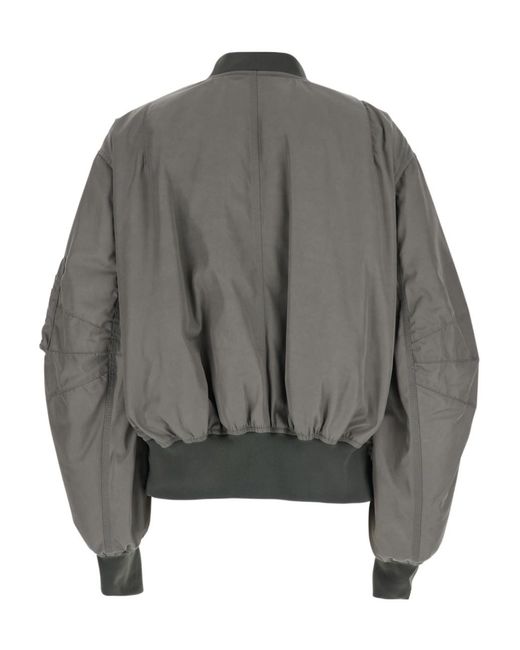 The Attico Gray The Anja Bomber Jacket