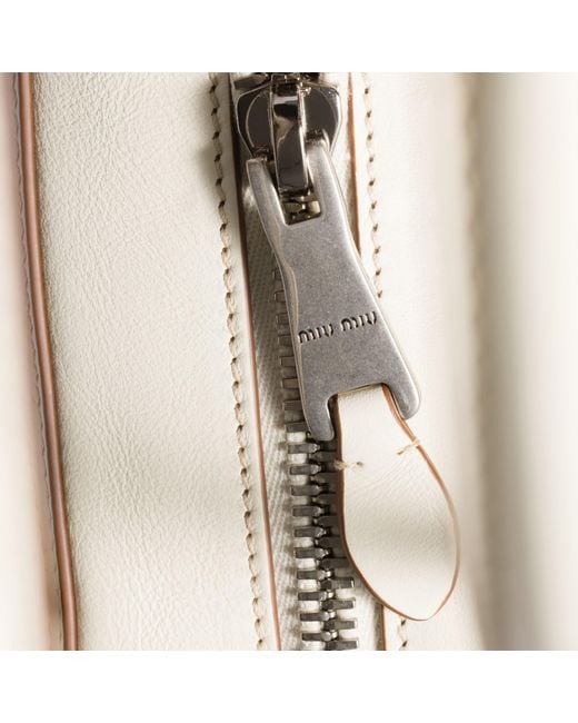 Miu Miu Natural Vivant Leather Bag