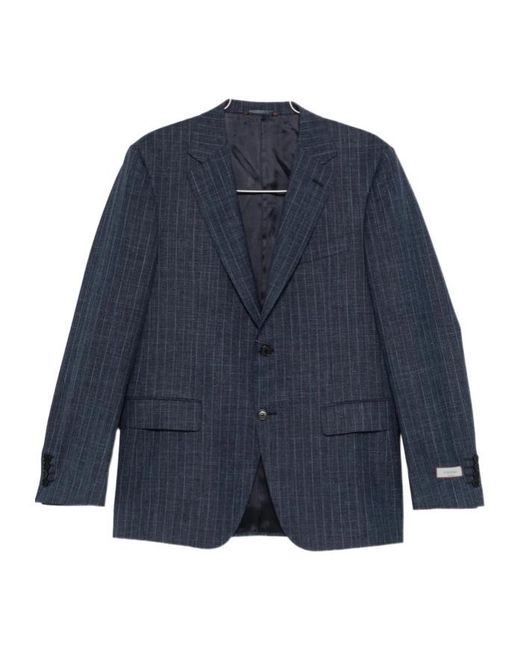 Canali Blue Striped Suit for men