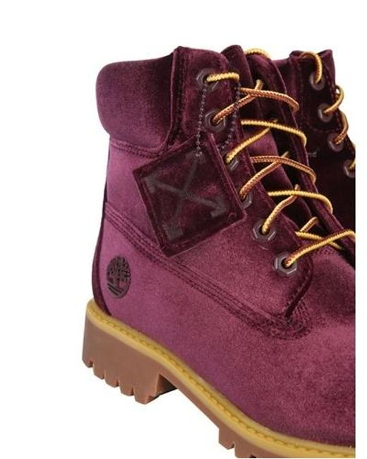 Timberland Purple Straps And Ankle Boots for men