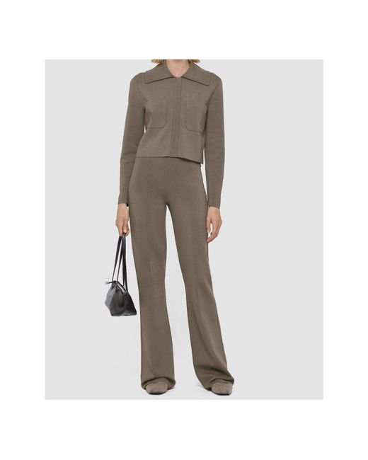 Joseph Gray Milano Cropped Stretch-Knit Jacket