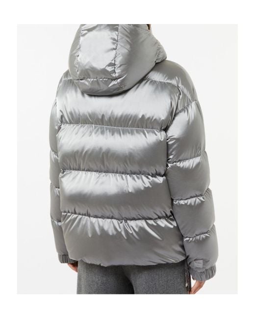Max Mara Gray The Cube Padded Satin Puffer Jacket