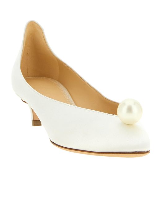 Magda Butrym White Pearl Pumps