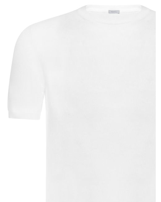 Malo White Short Sleeved Crewneck T-Shirt for men