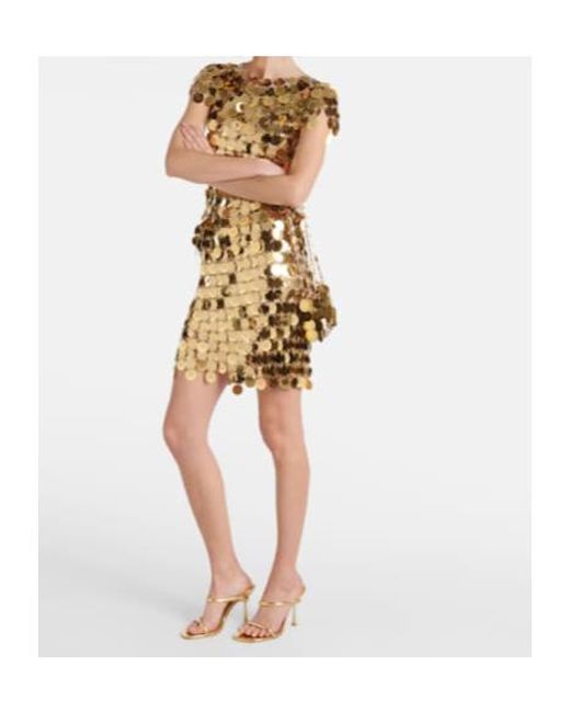 Rabanne Metallic Chainmail Miniskirt