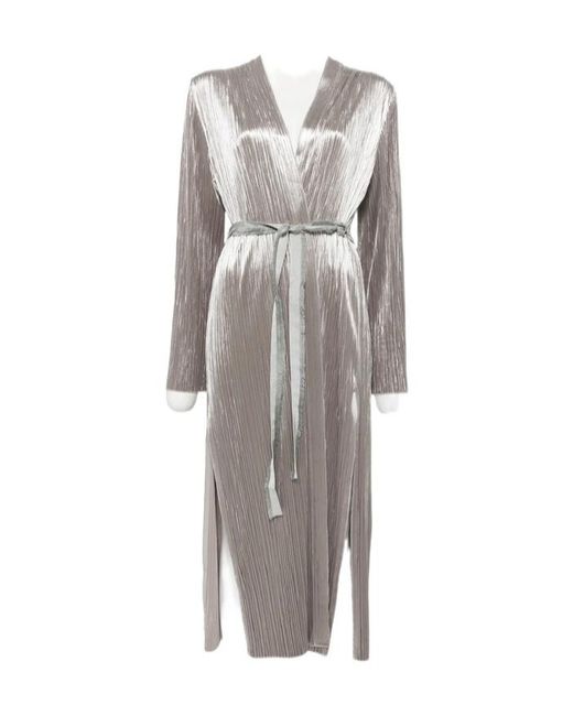 Forte_forte Gray Lace-Up Dress