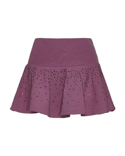 Blumarine Purple Emblem Skirt