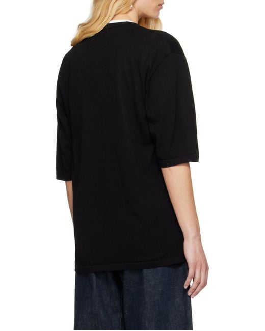 Lemaire Black Short Sleeve Shirt for men