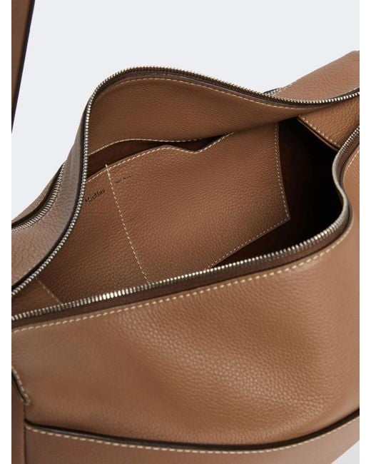 Max Mara Brown Medium Leather Shoulder Bag