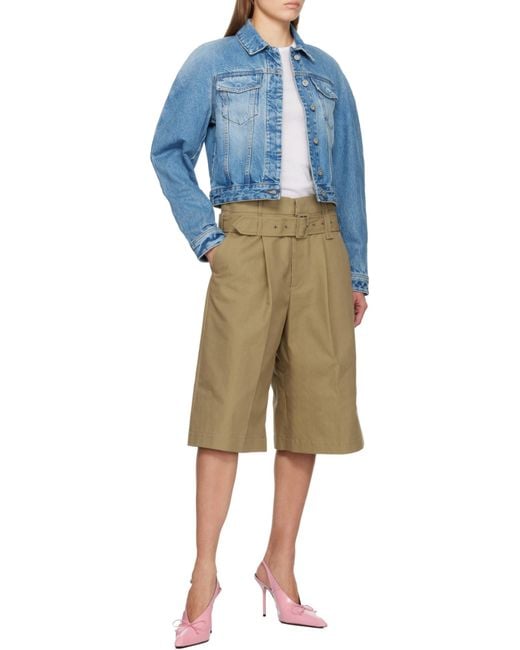 Jacquemus Blue The Ovalo De-Nîmes Denim Jacket
