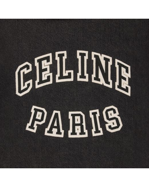 Céline Black Loose Teddy Jacket for men