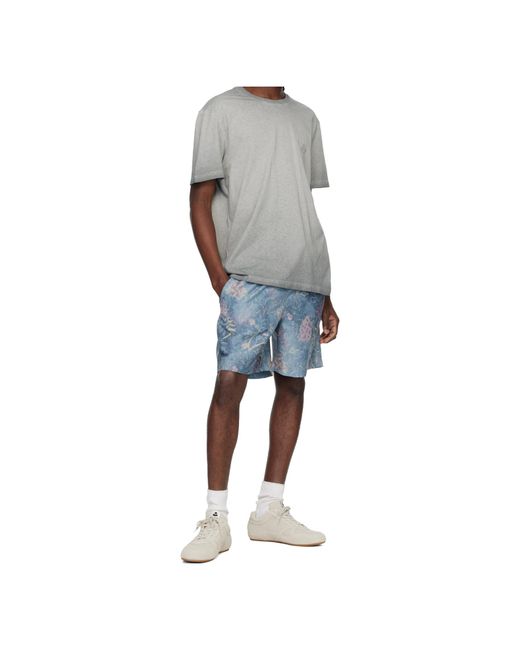 Isabel Marant Blue Hydra Printed Swim Trunks for men