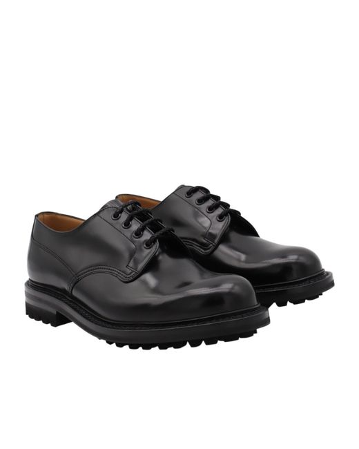 Church's Black Chunky Neil Lace Up Shoes for men