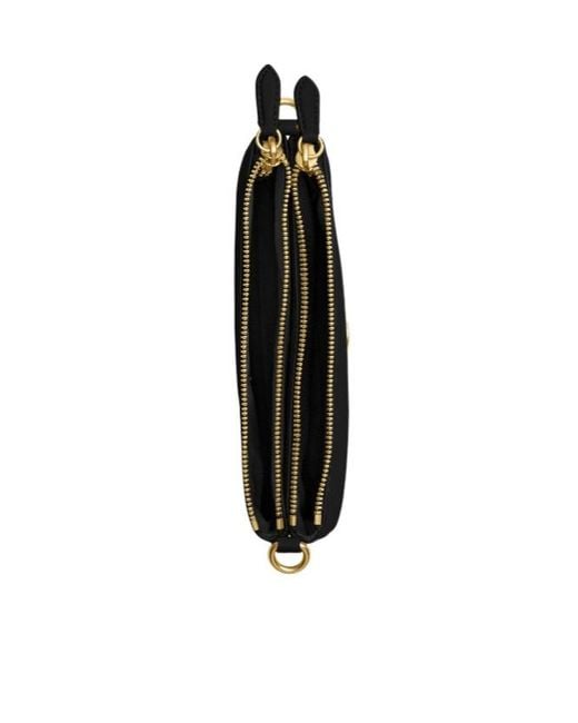 COACH Black Chain-Strap Leather Shoulder Bag