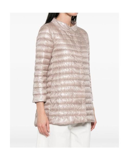 Herno Natural Long-Sleeved Down Jacket