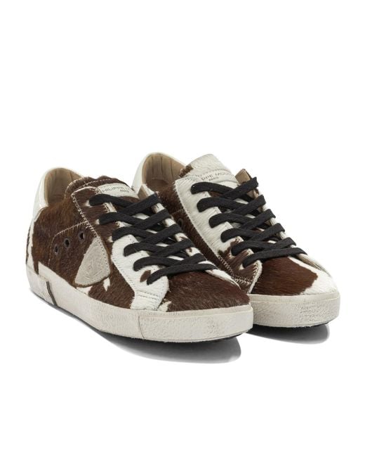 Philippe Model Brown Lace-Up Sneakers