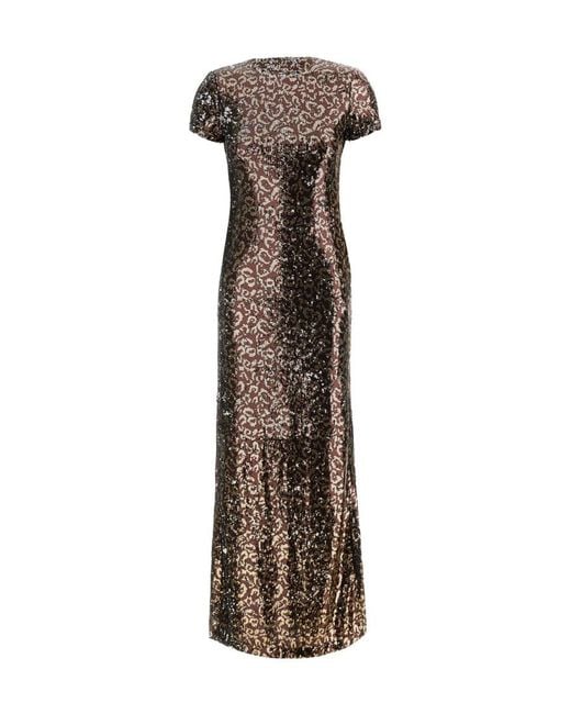 Palm Angels Multicolor Open Back Sequin Embellished Midi Dress
