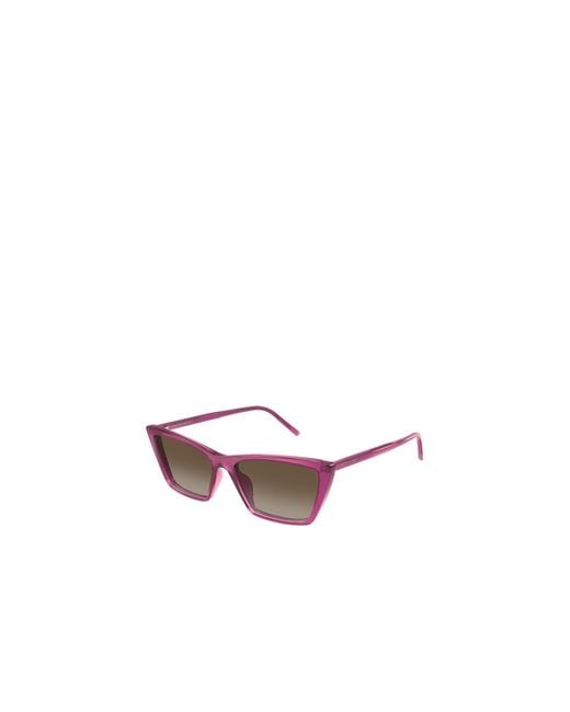 Saint Laurent Green Eyewear Cat Eye Frame Sunglasses