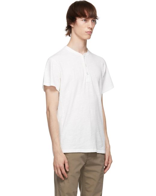Rag & Bone White Logo Short-Sleeved T-Shirt for men