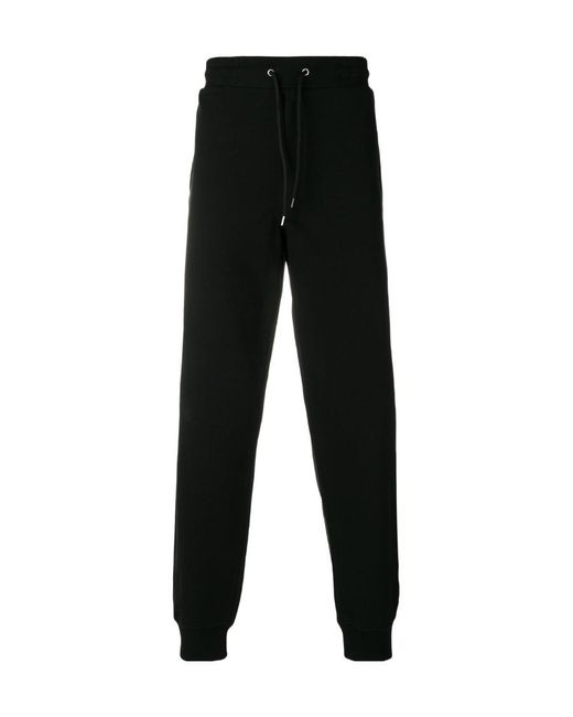 McQ Alexander McQueen Black Logo Print Track Pants for men