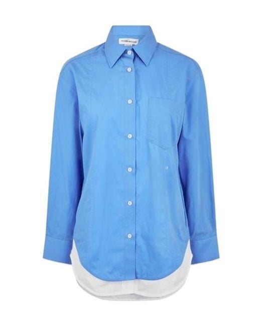 Victoria Beckham Blue Layer Shirt