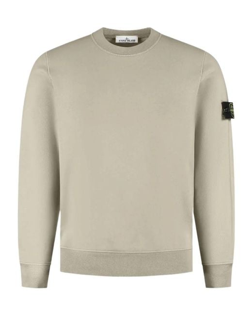 Stone Island Gray Long-Sleeved Sweater for men