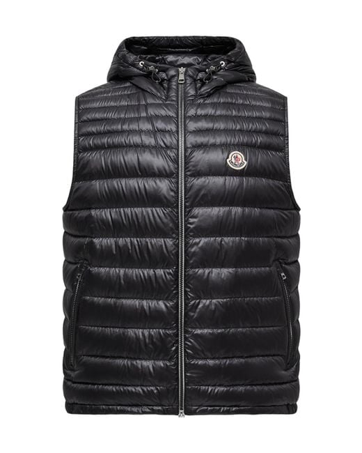 Moncler Black Orant Padded Gilet for men