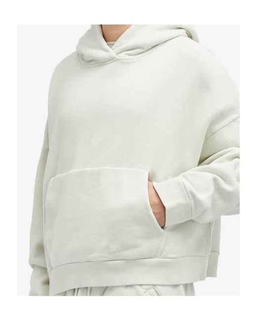 Entire studios White Hooded Sweater for men