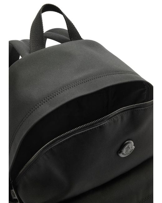 Moncler Black Canvas Backpack for men