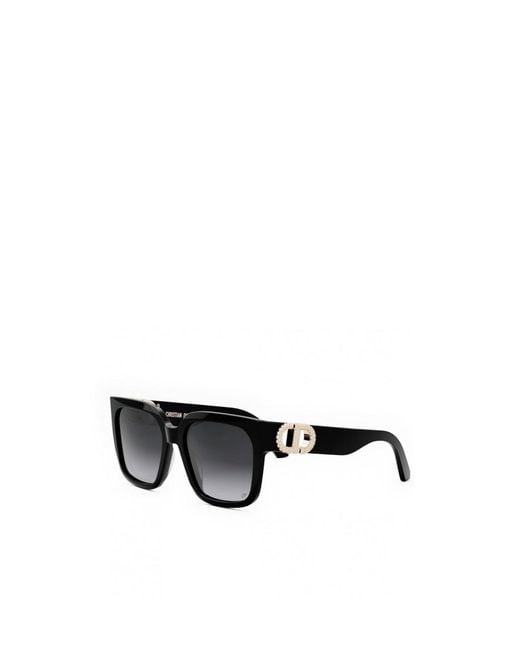 Dior Black Eyewear Square Frame Sunglasses