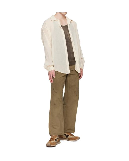 Visvim Brown Fkt Runner Sneakers for men
