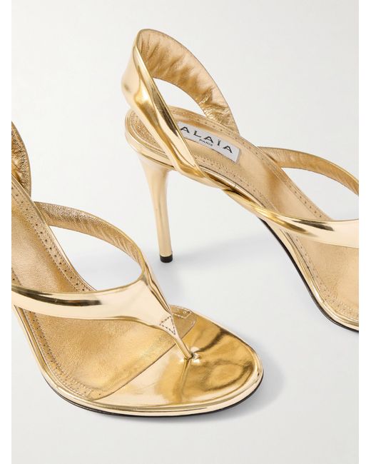 Alaïa White Alaïa Slingback Thong Sandals