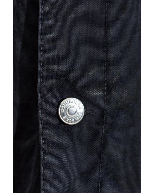 DSquared² Blue Long-Sleeve Denim Jacket for men